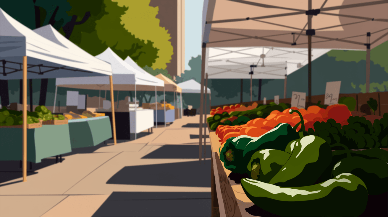 Aerial view of Albuquerque's residential neighborhoods stretching toward the Sandia Mountains at golden hour, showing a mix of adobe-style homes and tree-lined streets