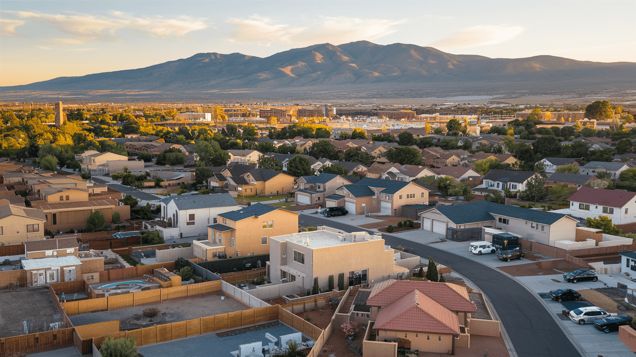 Neighborhoods near Kirtland Air Force Base with the Manzano Mountains